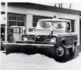 Bronco with snow plow